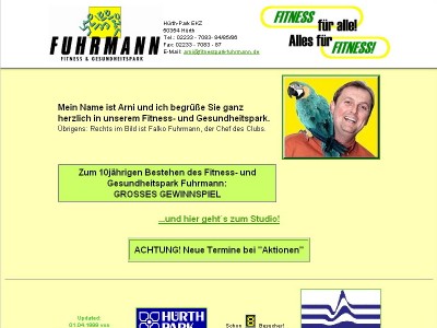 Screenshot Fitnesspark Fuhrmann