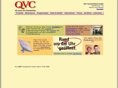 Screenshot Wesite QVC